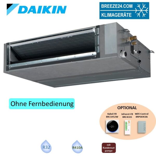 Daikin Kanalgerät 6,8 kW - FBA71A9 R32 oder R410A | Raumgröße 70 - 75 m²
