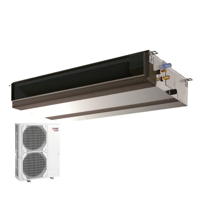 Mitsubishi Electric Set Kanaleinbaugerät 12,5 kW - PEAD-M125JA2 + PUHZ-SHW140YHA-A 400V Klimaanlage