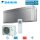 Daikin Set Wandgerät Stylish WiFi silber 3,4 kW - FTXA35CS + RXA35A5V1B8 | Raumgröße 35 - 40 m²