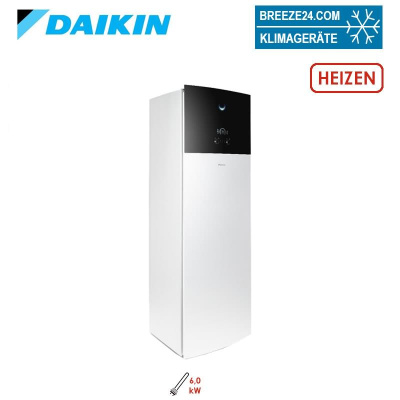 Daikin Altherma 3 R F EHVH04S18E6V Hydrobox + Speicher 180 Liter mit Heizstab 6 kW nur Heizen