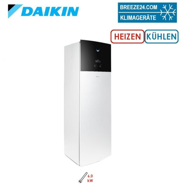 Daikin Altherma 3 R F EHVX08S23E6V Hydrobox + Speicher 230 Liter mit Heizstab 6 kW Heizen/Kühlen