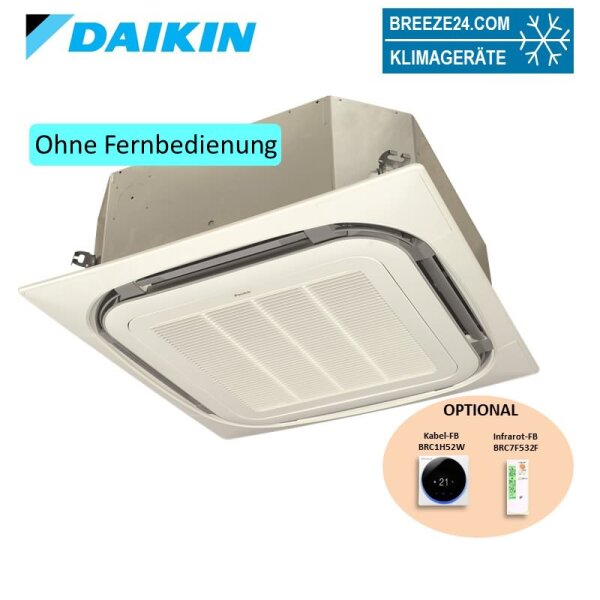 Daikin 4-Wege-Deckenkassette 4,7 kW - FWC06BT + Blende BYCQ140C wassergekühlt