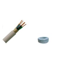 NYM-J 5 x 4,0 mm² Mantelleitung PVC Grau