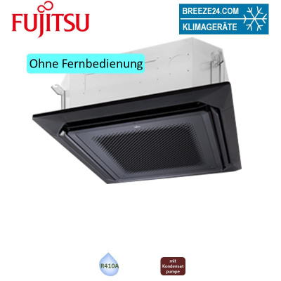 Fujitsu VRF 4-Wege-Deckenkassette 10,0 kW - AUXK 034GLEH schwarz Slim R410A