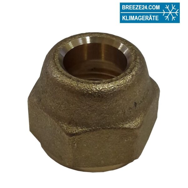 Überwurfmutter 1/2" - 12,7mm mit 3/8" - 9,52mm Loch