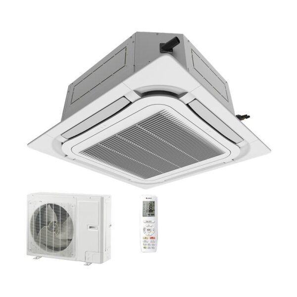 GREE Set 4-Wege-Deckenkassette 5,0 kW - GUD50T1 + Panel - TF05 + GUD50W1/NhA-S  R32 Klimaanlage