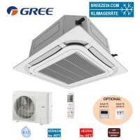 GREE Set 4-Wege-Deckenkassette 7,0 kW - GUD71T1 + Panel -...