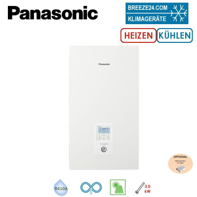 Panasonic Aquarea T-CAP Generation H WH-SXC09H3E8 Hydromodul Heizen + Kühlen Heizstab 3,0 kW