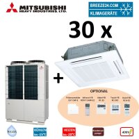 Mitsubishi Heavy Set 30 x 4-Wege-Deckenkassette 3,5 kW -...