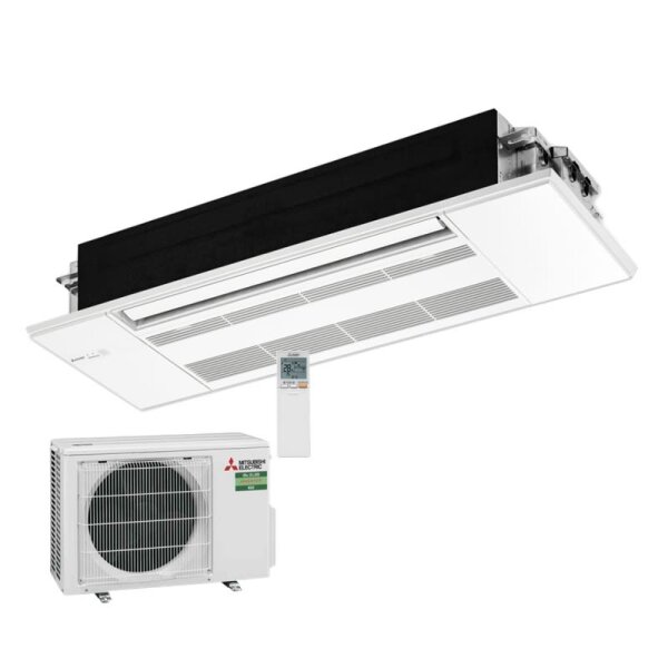 Mitsubishi Electric Set 3,5 kW - MLZ-KP35VG 1-Wege-Deckenkassette + Blende MLP-444W + SUZ-M35VA R32