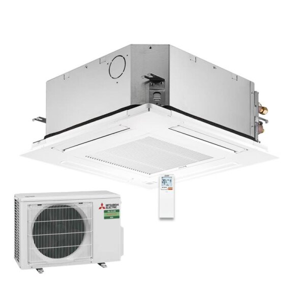 Mitsubishi Electric Set 4-Wege-Deckenkassette 3,5 kW - SLZ-M35FA + Blende SLP-2FALM2 + SUZ-M35VA R32
