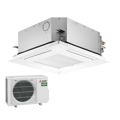 Mitsubishi Electric Set 4-Wege-Deckenkassette 2,5 kW - SLZ-M25FA + Blende SLP-2FA + SUZ-M25VA R32