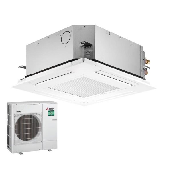 Mitsubishi Electric Set 4-Wege-Deckenkassette 5,0 kW - SLZ-M50FA + Blende SLP-2FA + SUZ-M50VA R32