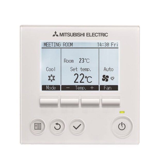 Mitsubishi Electric Set MSY-TP35VF + MUY-TP35VF inkl. Kabelfernbedienung Wandgerät für Serverraum 35 - 40 m² | 3,5 kW | R32