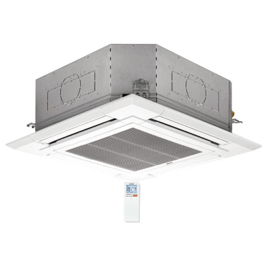 Mitsubishi Electric 4-Wege Deckenkassette 9,5 kW - PLA-M100EA2 mit Blende PLP-6EALM2 R32 oder R410A