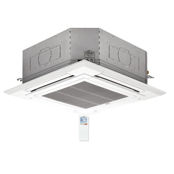 Mitsubishi Electric 4-Wege Deckenkassette 13,4 kW - PLA-M140EA2 mit Blende PLP-6EALM2 R32 oder R410A