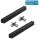 Aufstellbalken Set SB-1000 Kunststoff schwarz 1000mm inkl.M10 Schrauben | 2 Stück