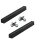 Aufstellbalken Set SB-1000 Kunststoff schwarz 1000mm inkl.M10 Schrauben | 2 Stück