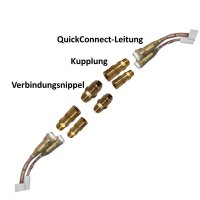 Kupplung zur Verlängerung von QuickConnect-Leitungen...