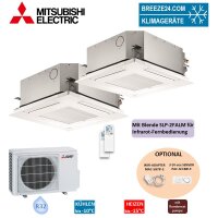 Mitsubishi Electric 4-Wege-Deckenkassette Set SLZ-M15FA2...