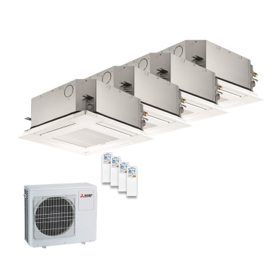 Mitsubishi Electric Set SLZ-M15FA + 3 x SLZ-M25FA + SLP-2FALM + MXZ-4F72VF4 - 1,5/2,5 kW  R32