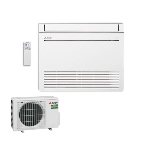 Mitsubishi Electric Set Kompakt Truhengerät 3,5 kW MFZ-KT35VG + SUZ-M35VA Raumgröße 35 - 40 m² | R32