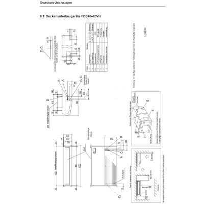 Mitsubishi Heavy Set Deckenunterbaugerät 4,0 kW - FDE40VH + SRC40ZSX-W1 Raumgröße 40 - 45 m² R32