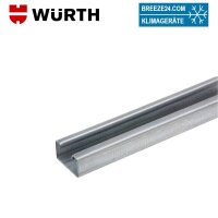 Würth Profilschiene gelocht  L x B x H 2 x 1000 mm x...