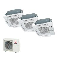 Mitsubishi Heavy Set 3 x 4-Wege-Deckenkassette...