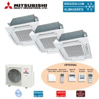 Mitsubishi Heavy Set 3x 4-Wege-Deckenkassette...