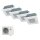 Mitsubishi Heavy Set 4 x 4-Wege-Deckenkassette Standardpaneel 3 x FDTC25VH1 + FDTC35VH1 + SCM71ZS-W