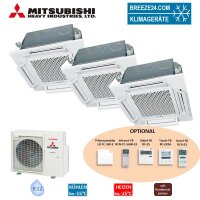 Mitsubishi Heavy Set 3 x 4-Wege-Deckenkassette...