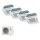 Mitsubishi Heavy Set 4 x 4-Wege-Deckenkassetten Komfortpaneel 2,5 kW - FDTC25VH1 + SCM71ZS-W