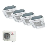 Mitsubishi Heavy Set 4 x Deckenkassetten Komfortpaneel 2...