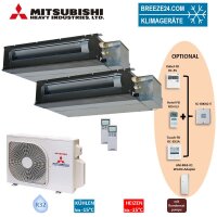 Mitsubishi Heavy Set 2 x Kanalgeräte 2,5 kW -...