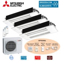 Mitsubishi Electric 1-Wege-Deckenkassette mit Blende Set...