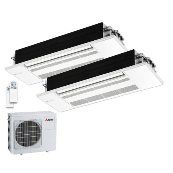Mitsubishi Electric Set 2,5/3,5kW MLZ-KP25VF + MLZ-KP35VF 1-Wege-Deckenkassette + MXZ-2F53VF4 R32