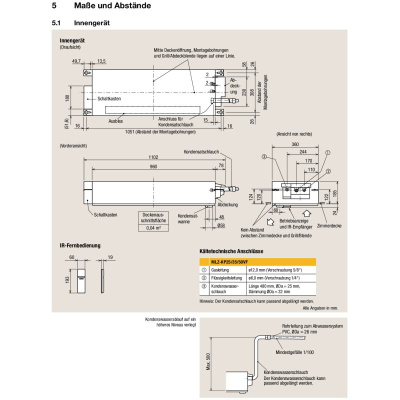 Mitsubishi Electric1-Wege-Deckenkassette Set 2,5/3,5 kW 2 x MLZ-KP25VF + MLZ-KP35VF + MXZ-3F54VF4