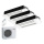 Mitsubishi Electric1-Wege-Deckenkassette Set 2,5/3,5 kW 2 x MLZ-KP25VF + MLZ-KP35VF + MXZ-3F54VF4