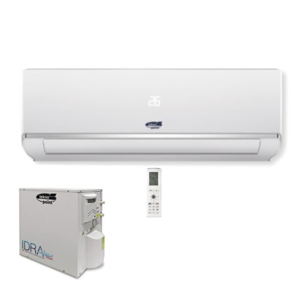 Tekno Point Set SKIV-24 + IDRA-E24H WiFi Klimasystem mit wassergekühlter Wärmetauschereinheit 7,0 kW