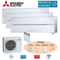 Mitsubishi Electric Set 3 Wandgeräte Diamond WiFi...
