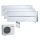 Mitsubishi Electric Set 3 Wandgeräte Diamond WiFi 2x2,5/3,5 kW MSZ-LN25VG2V+MSZ-LN35VG2V +MXZ-3F68VF
