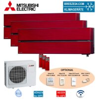 Mitsubishi Electric Set 3 Wandgeräte Diamond WiFi...