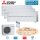 Mitsubishi Electric Set 3 Wandgeräte Diamond WiFi 3,5 kW MSZ-LN35VG2W + MXZ-3F68VF R32