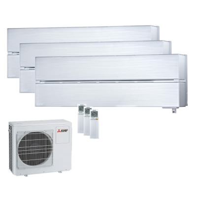 Mitsubishi Electric Set 3 Wandgeräte Diamond WiFi 2,5 kW MSZ-LN25VG2V + MXZ-3F68VF R32 Klimaanlage