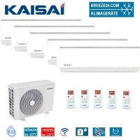 Kaisai Set 5 Wandgeräte 2,6/3,5 kW 2 x KWX-09KRHI +...