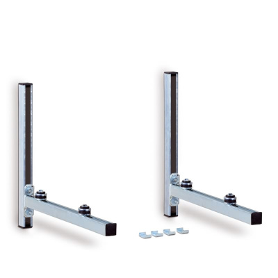 Müpro Wandkonsole mit Schalldämmung, Länge: 560 mm Belastung bis zu 150 kg 2er Set