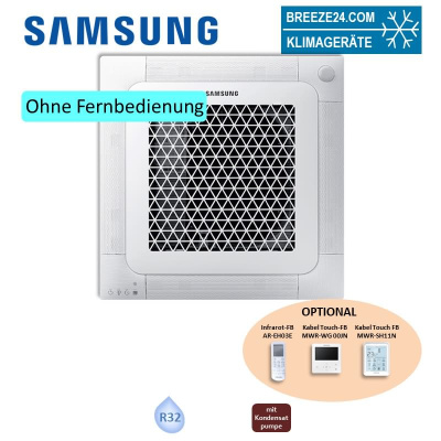 Samsung AC 140 RN4DKG Wind-Free Deckenkassette 840 x 840 + Blende PC4NUFMAN R32 (Nur Monosplit) BAC/NASA 13,4 kW