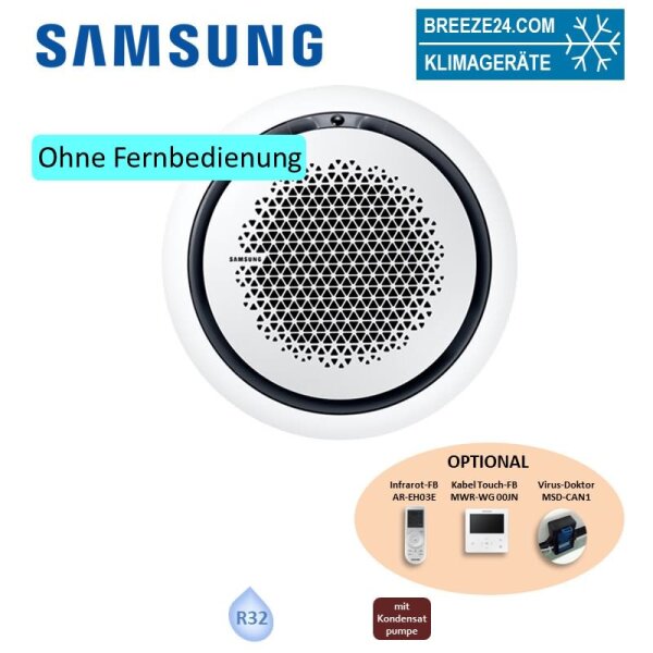 Samsung AC 071 RN4PKG WindFree Round Airflow Deckenkassette + Blende PC4NUNMAN weiss Mono/Simultan BAC/NASA 7,1 kW