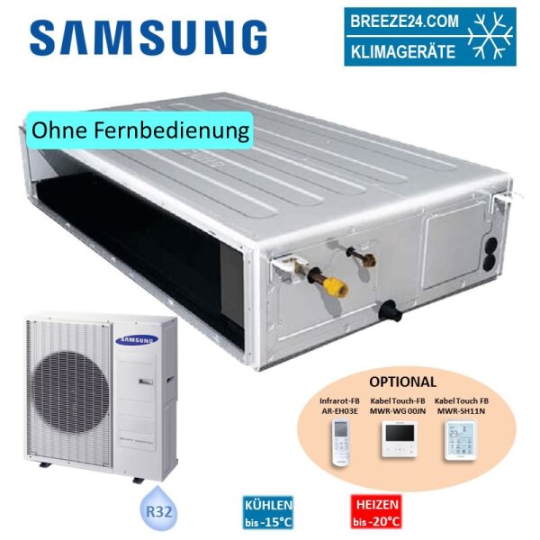 Samsung Set Kanalgerät 7,1 kW - AC 071 RNMDKG + AC 071 RXADKG R32 Klimaanlage BAC/NASA